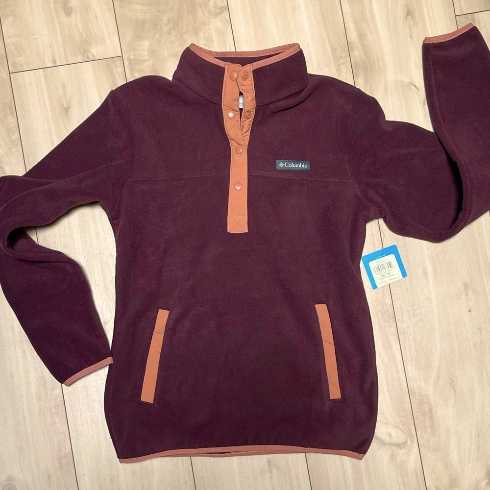 Columbia Micro fleece Pullover Jacket Size XS NEW with TAGS!!! - Picture 1 of 5